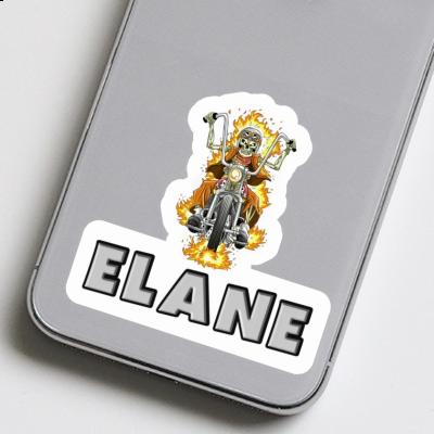 Sticker Elane Motorcycle Rider Image