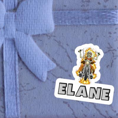 Sticker Elane Motorcycle Rider Image