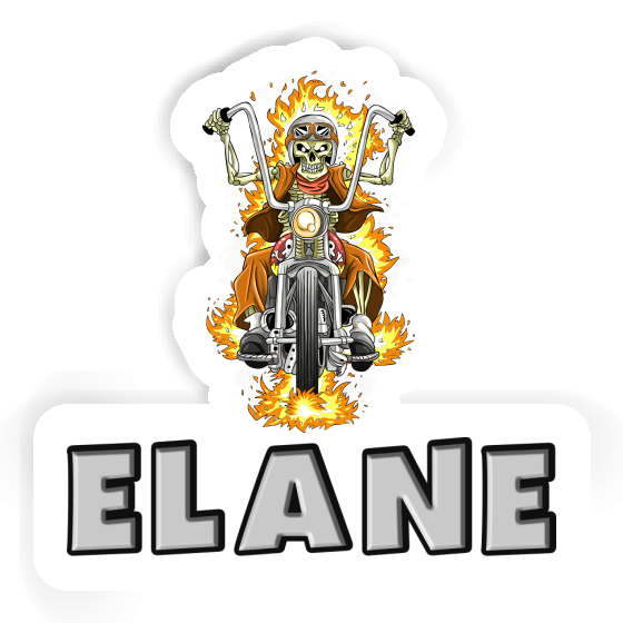 Sticker Elane Motorcycle Rider Image