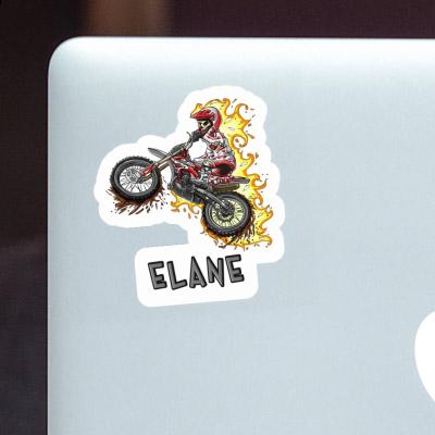 Autocollant Elane Motocrossiste Laptop Image