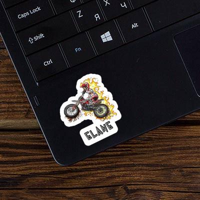 Sticker Motocross Rider Elane Notebook Image