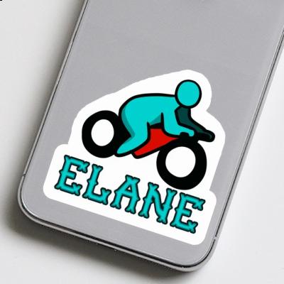 Aufkleber Motorradfahrer Elane Laptop Image