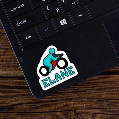 Autocollant Motocycliste Elane Laptop Image