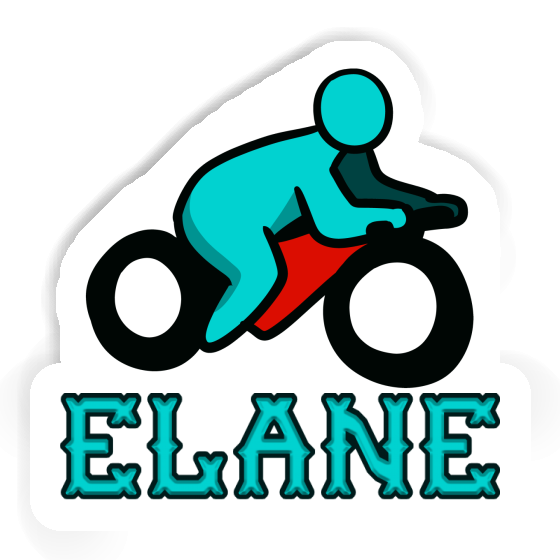 Aufkleber Motorradfahrer Elane Image