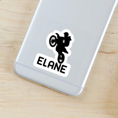 Elane Sticker Motocross Rider Notebook Image