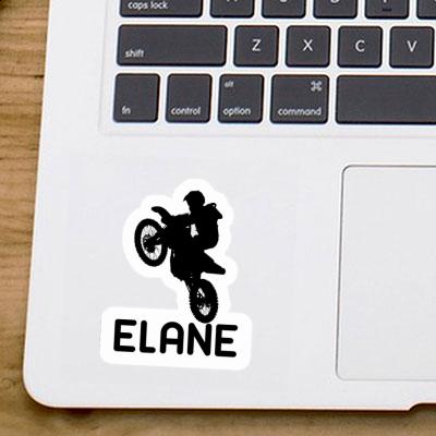 Elane Aufkleber Motocross-Fahrer Laptop Image