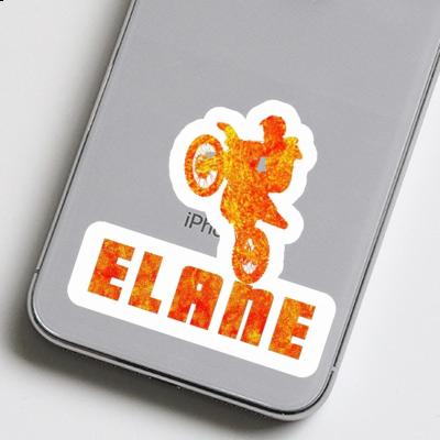 Sticker Motocross Rider Elane Laptop Image