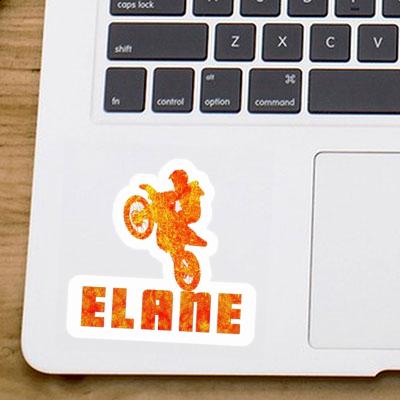 Autocollant Elane Motocrossiste Notebook Image