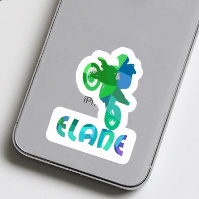 Elane Sticker Motocross-Fahrer Notebook Image