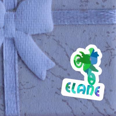 Elane Sticker Motocross-Fahrer Notebook Image