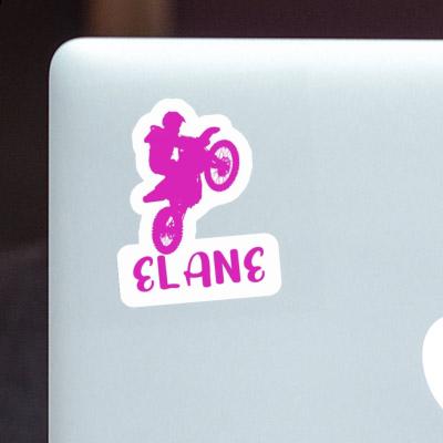 Sticker Motocross Rider Elane Laptop Image