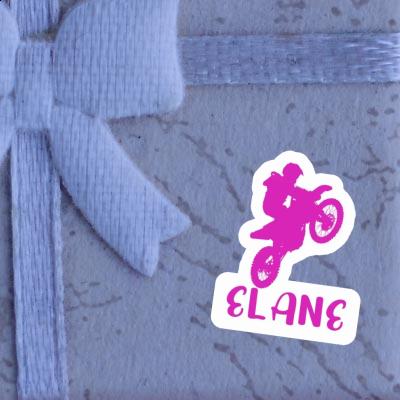 Sticker Motocross Rider Elane Notebook Image