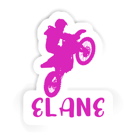 Sticker Motocross Rider Elane Laptop Image