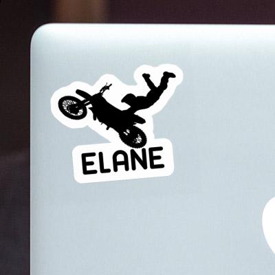 Elane Autocollant Motocrossiste Notebook Image