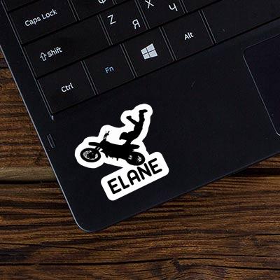 Elane Sticker Motocross Rider Notebook Image