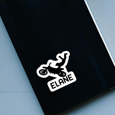 Elane Sticker Motocross Rider Notebook Image