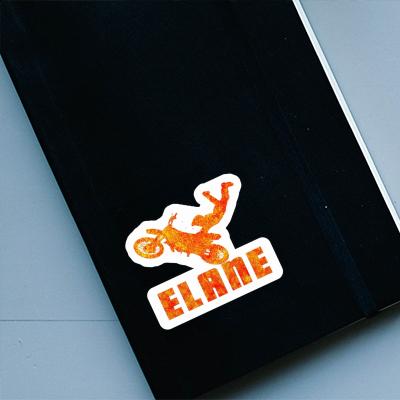 Autocollant Elane Motocrossiste Notebook Image