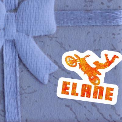 Motocross Rider Sticker Elane Laptop Image