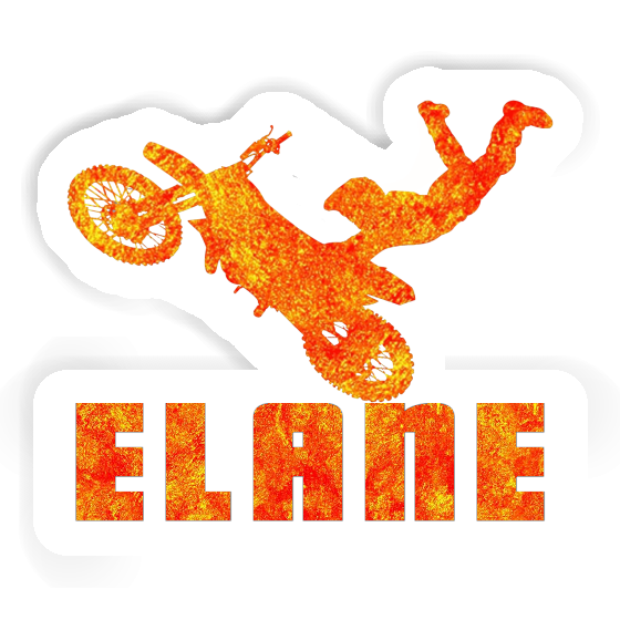 Motocross Rider Sticker Elane Image