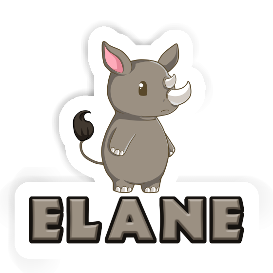 Rhino Sticker Elane Laptop Image