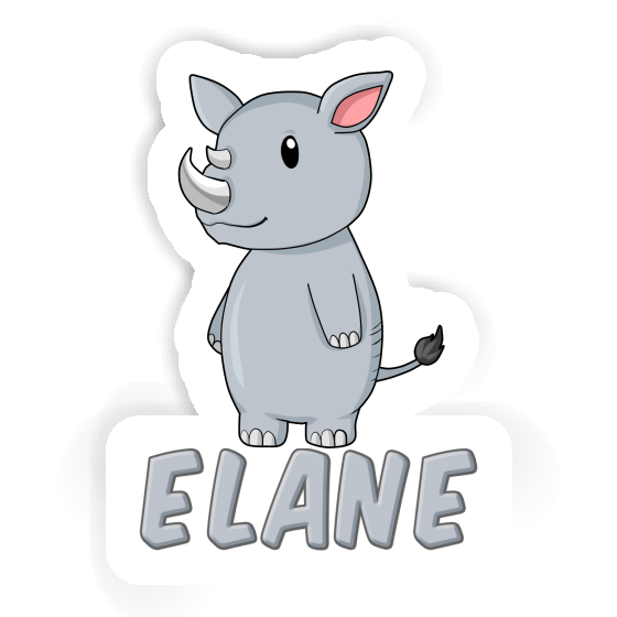 Sticker Nashorn Elane Notebook Image