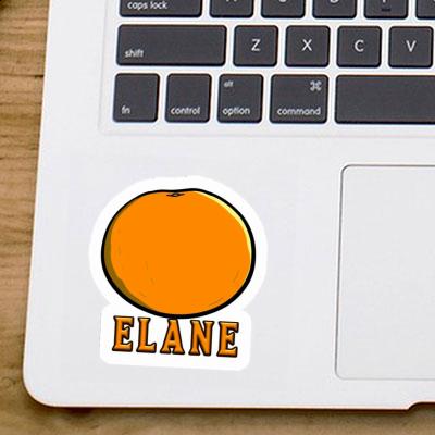 Elane Sticker Orange Notebook Image