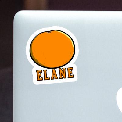 Elane Sticker Orange Notebook Image