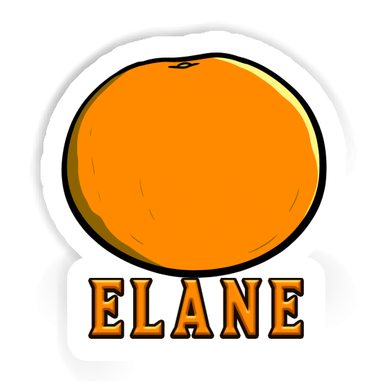 Orange Autocollant Elane Laptop Image