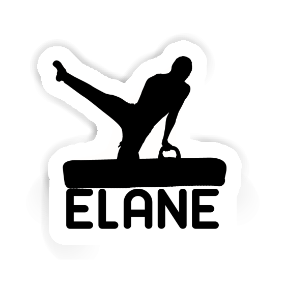 Gymnast Sticker Elane Laptop Image