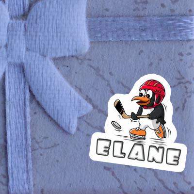 Ice Hockey Penguin Sticker Elane Image