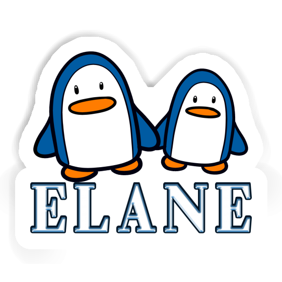 Sticker Elane Penguin Notebook Image