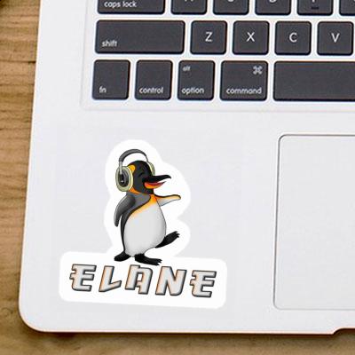 Elane Sticker Music Penguin Laptop Image