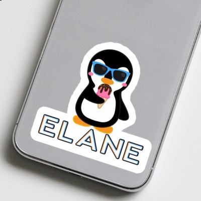 Pingouin glacé Autocollant Elane Laptop Image