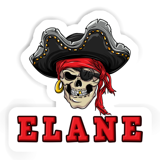 Sticker Piratenschädel Elane Gift package Image