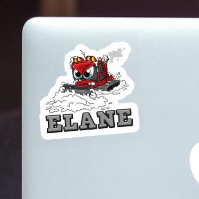 Snow groomer Sticker Elane Laptop Image