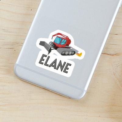 Sticker Snow Groomer Elane Notebook Image