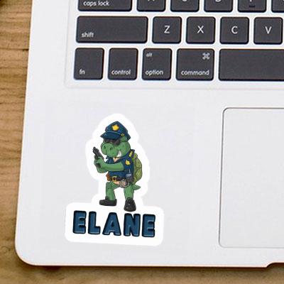 Elane Sticker Polizist Notebook Image