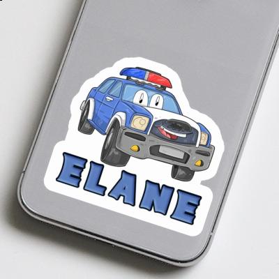 Polizeiauto Sticker Elane Notebook Image