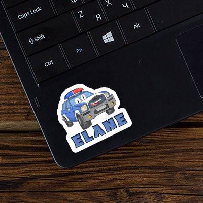 Police Car Sticker Elane Laptop Image