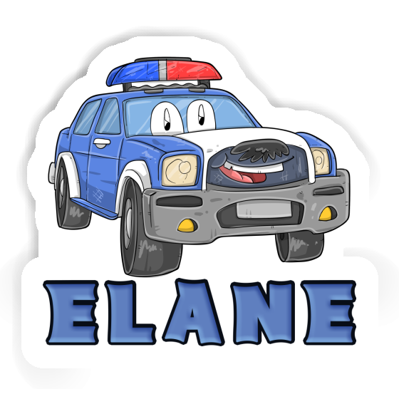 Autocollant Elane Voiture de police Notebook Image