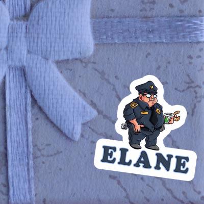 Autocollant Policier Elane Laptop Image