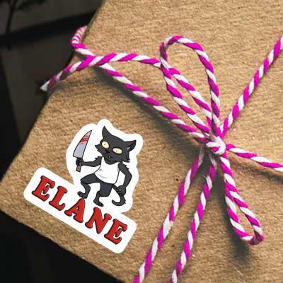 Elane Sticker Psycho Cat Laptop Image