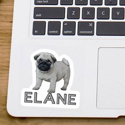 Elane Sticker Pug Image