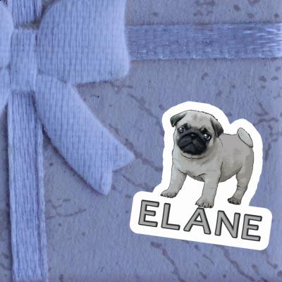 Elane Sticker Pug Notebook Image