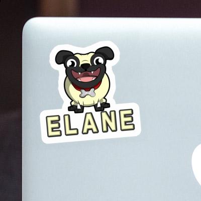 Sticker Elane Pug Image