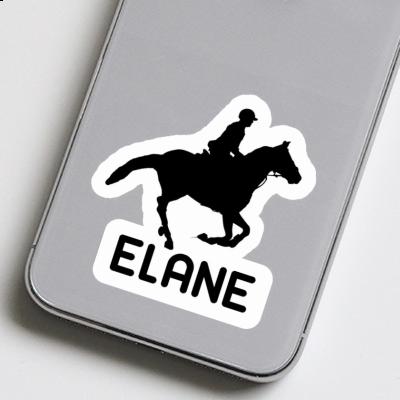 Horse Rider Sticker Elane Laptop Image