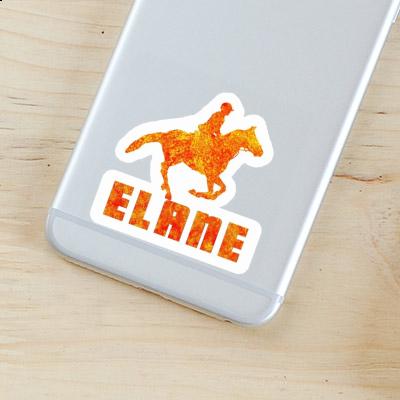 Elane Sticker Reiterin Laptop Image