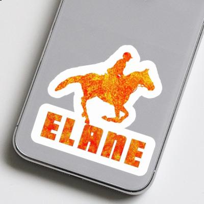 Horse Rider Sticker Elane Image