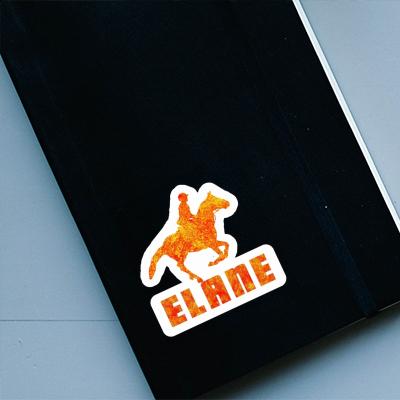 Horse Rider Sticker Elane Laptop Image