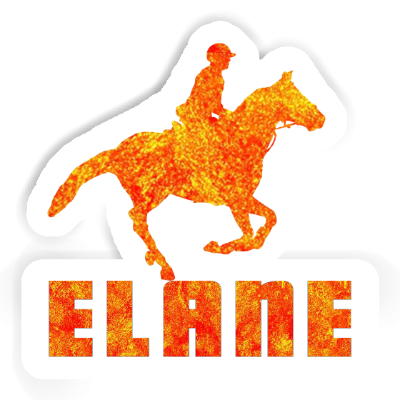 Horse Rider Sticker Elane Image